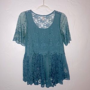 COPY - Free People Romanic Lace Top Size Small